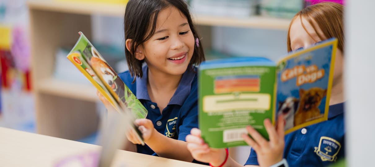 invictus students reading books